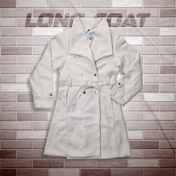 Woman Long Coat- White